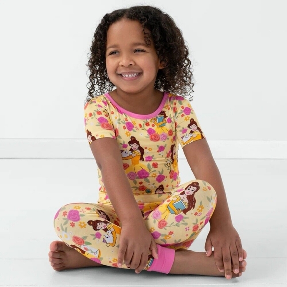 Little Sleepies Other - NIB Little Sleepies Disney Princess Belle Two-Piece Short Sleeve Pajamas 12-18 M
